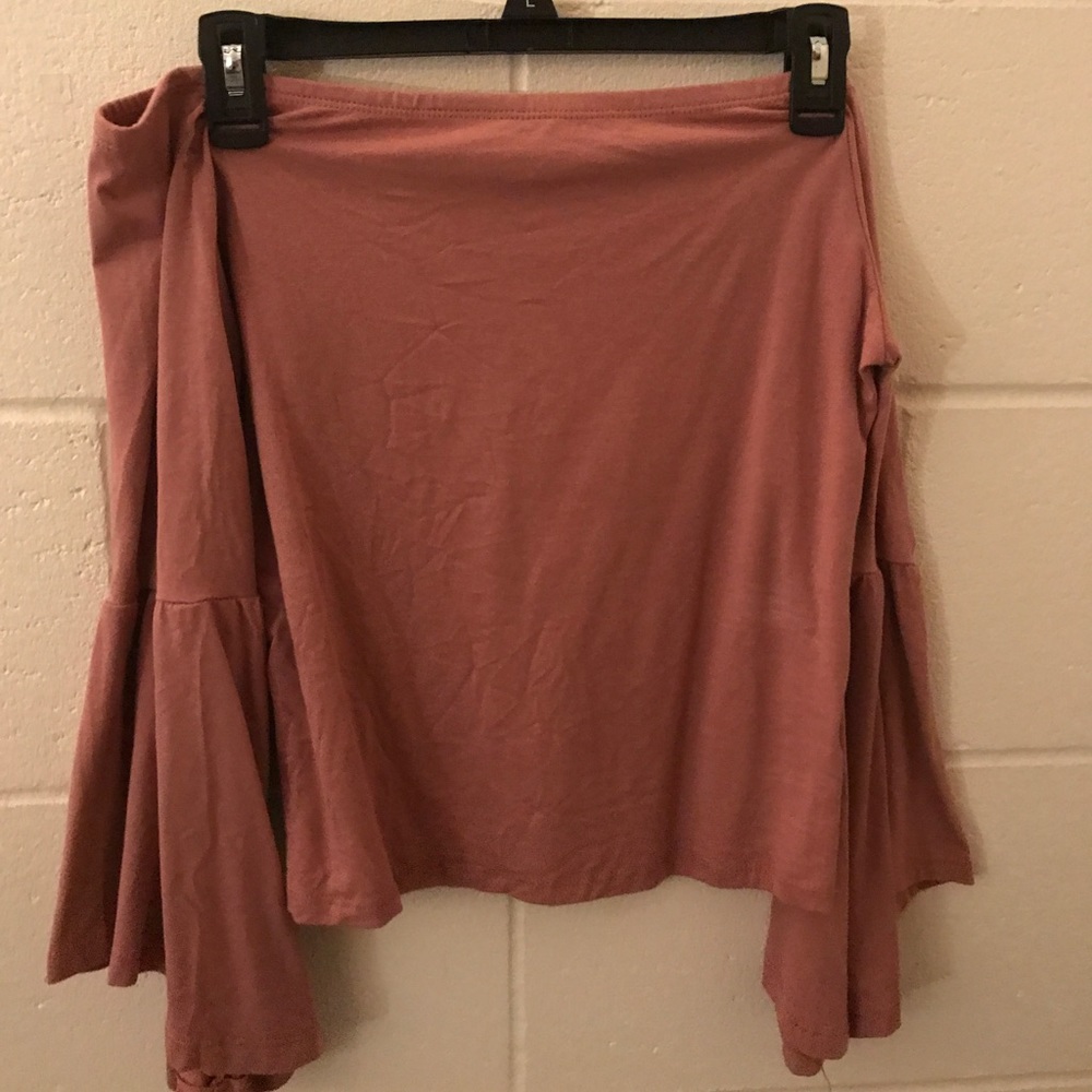 Dusty Rose Off the Shoulder Top